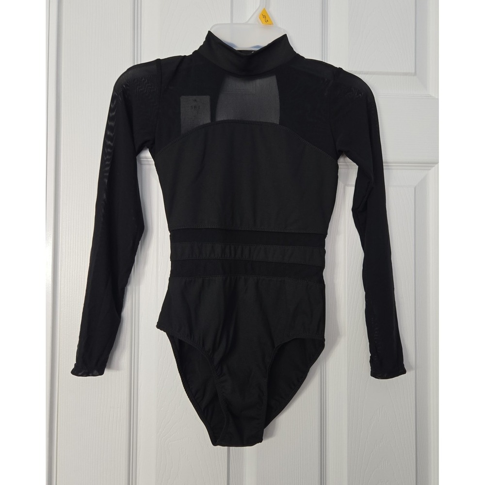 DayDance Bodysuit Leopard Size‎ Small Black Brand New